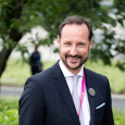 Crown Prince Haakon and the Minister of Foreign Affairs held a press conference in the UN Rose Garden. Photo: Pontus Hook / NTB scanpix